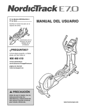 NordicTrack E7.0 Elliptical Spanish Manual
