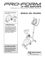 ProForm 715 Smr Bike Spanish Manual