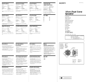 Sony XS-MP61 Instructions  (primary manual)