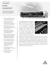 Behringer NU6000DSP Product Information Document