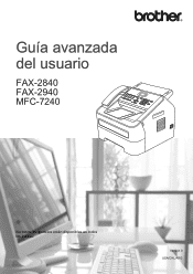 Brother International IntelliFax-2840 Advanced Users Guide - English and Spanish