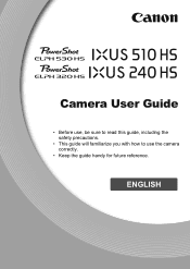 Canon PowerShot ELPH 320 HS Blue User Guide