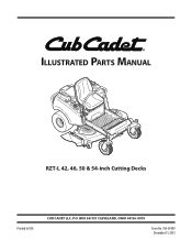 Cub Cadet RZT L 46 Parts Manual