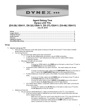 Dynex DX-46L150A11 FAQs (English)