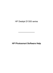 HP Deskjet D1360 User Guide - Microsoft Windows 9x