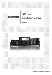 Lowrance HDS LIVE 16 Active Imaging 3-IN-1 HDS Live Installation Manual