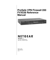 Netgear FVX538v1 FVX538  Reference Manual