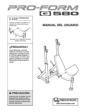ProForm Fusion 3.0 Xt Bench Spanish Manual