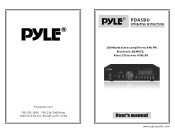 Pyle PDA5BU User Manual
