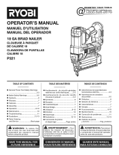 Ryobi P321 Operation Manual
