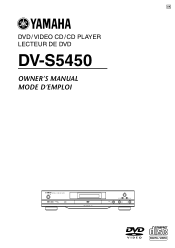 Yamaha DV-S5450 Owner's Manual
