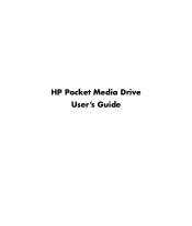HP RF863AA HP PD0800, PD1200 Pocket Media Drives - User's Guide