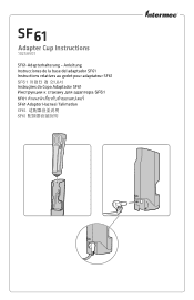Intermec SF61B SF61 Adapter Cup Instructions