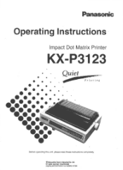 Panasonic KX-P3123 24 Pin Narrow Prtr