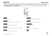 Sony SDM-S73 Precautions: back cover & tilt