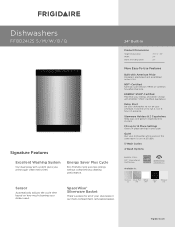 Frigidaire FFBD2412SQ Product Specifications Sheet