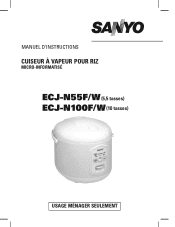 Sanyo ECJ-N100F ECJ-N100F Owners Manual French