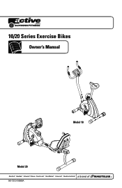 Schwinn Active Series 10 Upright bike Owner's Manual