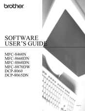Brother International DCP-8060 Software Users Manual - English