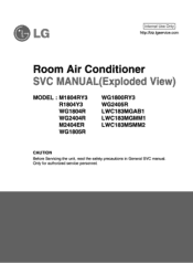 LG WG1804R Service Manual