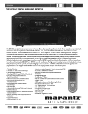 Marantz SR9600 SR9600 Spec Sheet