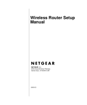 Netgear WNR834B WNR834Bv1 Setup Manual