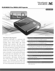 ViewSonic PLED-W200 PLED-W200 Datasheet Low Res (English, US)