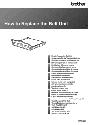 Brother International HL-L3210CW Belt Unit Replacement Guide