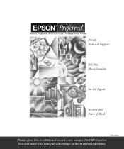 Epson Stylus Pro 10000 - Archival Ink Warranty Statement