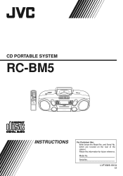 JVC RC-BM5 Instruction Manual