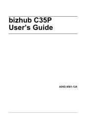 Konica Minolta bizhub C35P bizhub C35P User Guide