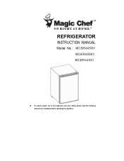 Magic Chef MCBR445B1 User Manual