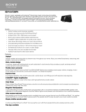 Sony RDP-XA700iPN Marketing Specifications