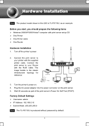 TP-Link TL-PS110U Installation Instructions