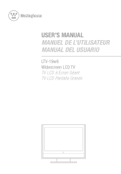 Westinghouse LTV19W6 User Manual