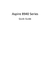 Acer Aspire 8940G Acer Aspire 8940G Notebook Series Start Guide