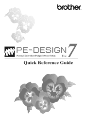 Brother International PEDESIGN 7.0 Quick Reference Guide - English