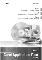 Canon VIXIA HG10 Corel Application Disc Ver.2 Instruction Manual