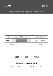 Coby DVD 755 Instruction Manual