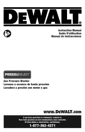 Dewalt DXPW3400PR Instruction Manual