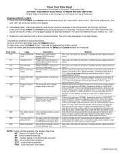 Frigidaire AEQ6700FE Technical Data Sheet