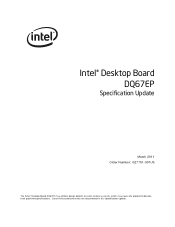Intel DQ67EP DQ67EP Specification Update