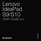 Lenovo S9 Laptop Lenovo IdeaPad S9-S10 UserGuide V2.0