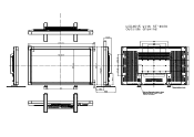 NEC LCD4615 Mechanical Drawing