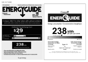 RCA RFR283 Energy Label