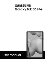 Samsung Galaxy Tab S6 Lite 10.4 with S Pen Wi-Fi User Manual