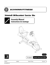 Schwinn 240 Recumbent Bike Assembly Manual