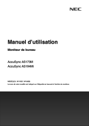 Sharp AS194MI-BK User Manual - AS173M-AS194mi - French