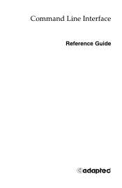 Adaptec 2020ZCR Reference Guide