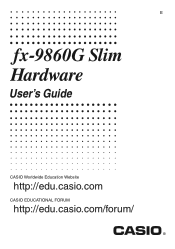 Casio FX-9860G-L-IH User Guide